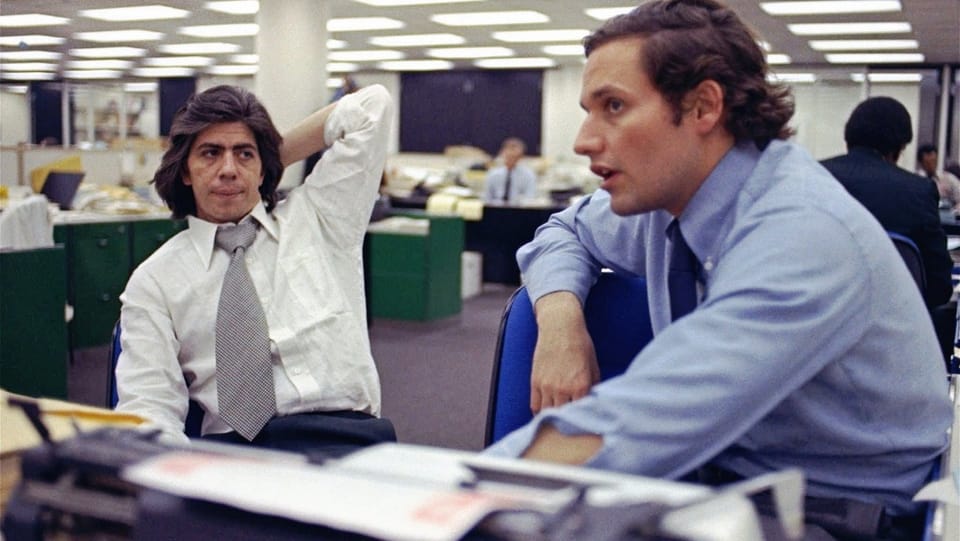 Carl Bernstein und Bob Woodward in ihrem Büro bei der «Washington Post».