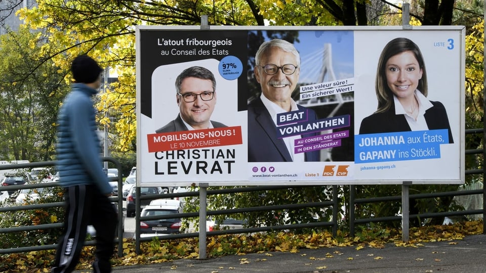 Knapper Ausgang der Ständeratswahl in Freiburg