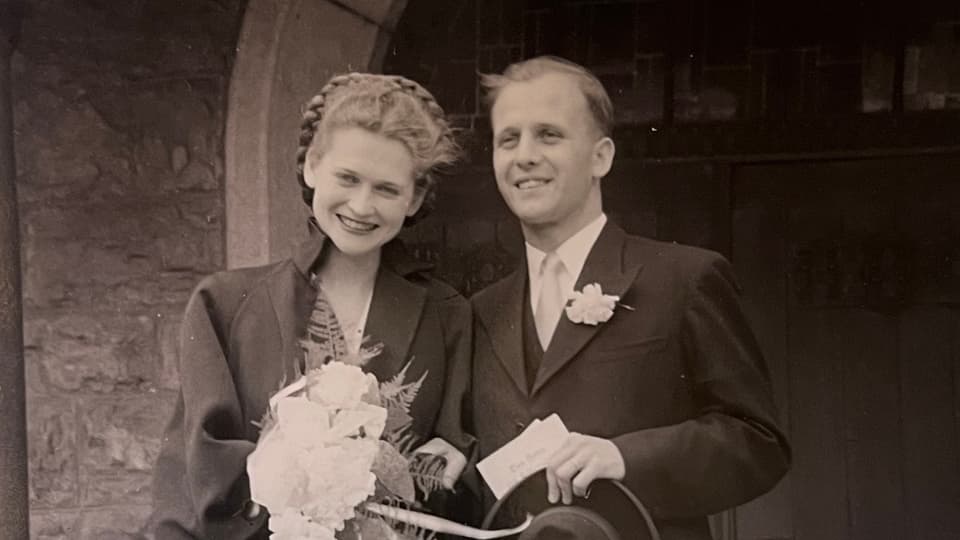Hochzeitsfoto von Hedwig und Hans Bohner