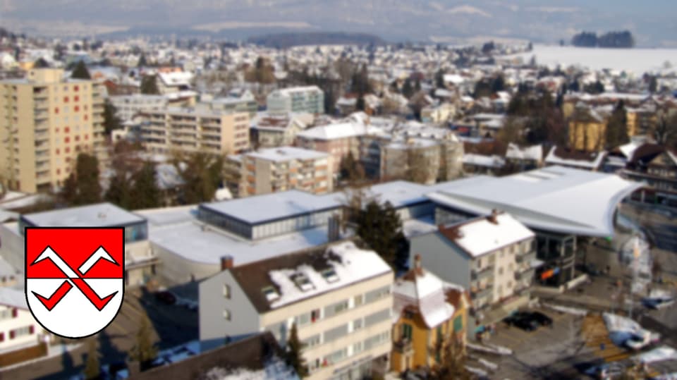 Blick auf die Gemeinde Biberist (Luftaufnahme)