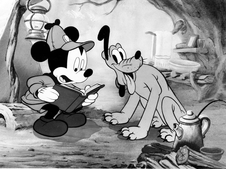 Micky Maus und Pluto.