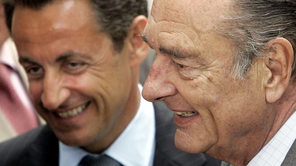 Sarkozy und Chirac.