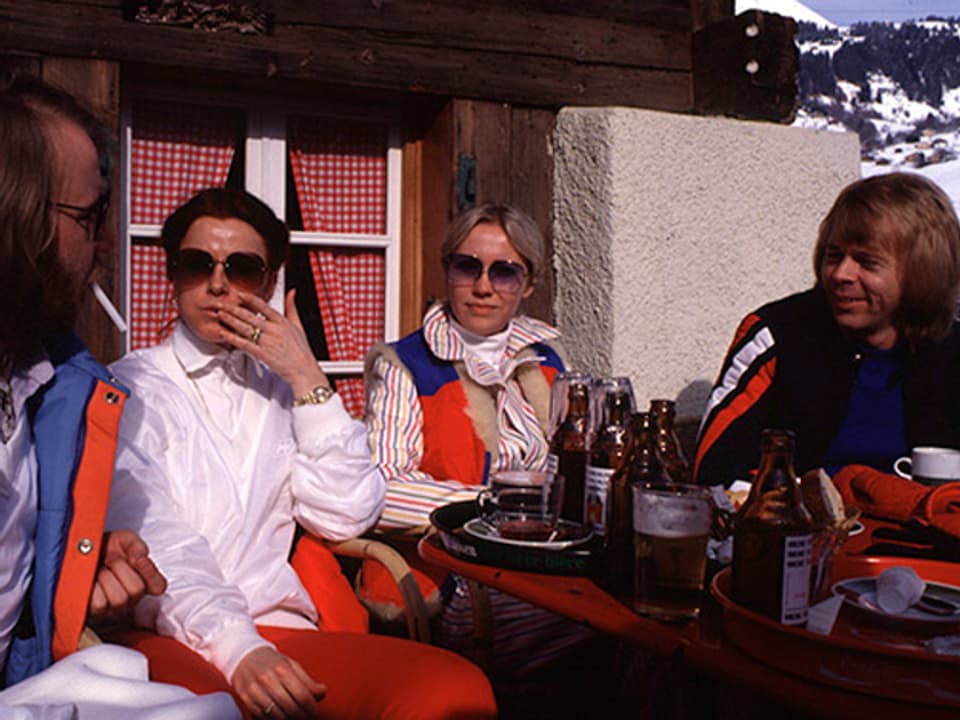 ABBA bei einer Pause in der Bergbeiz