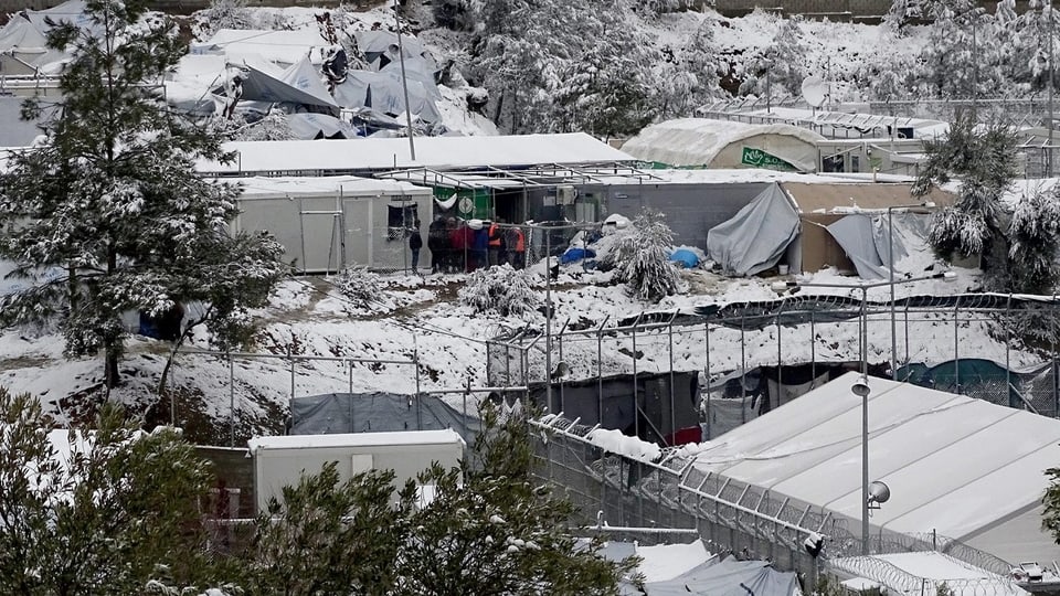 Flüchtlingslager auf Lesbos.