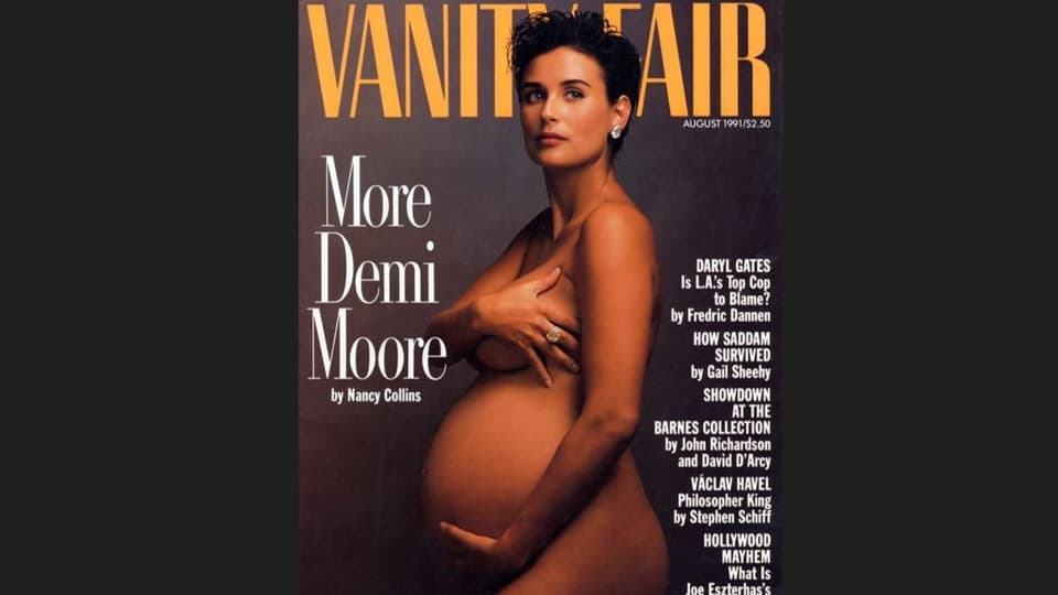 Nackte Schwangere auf Modemagazin-Titel