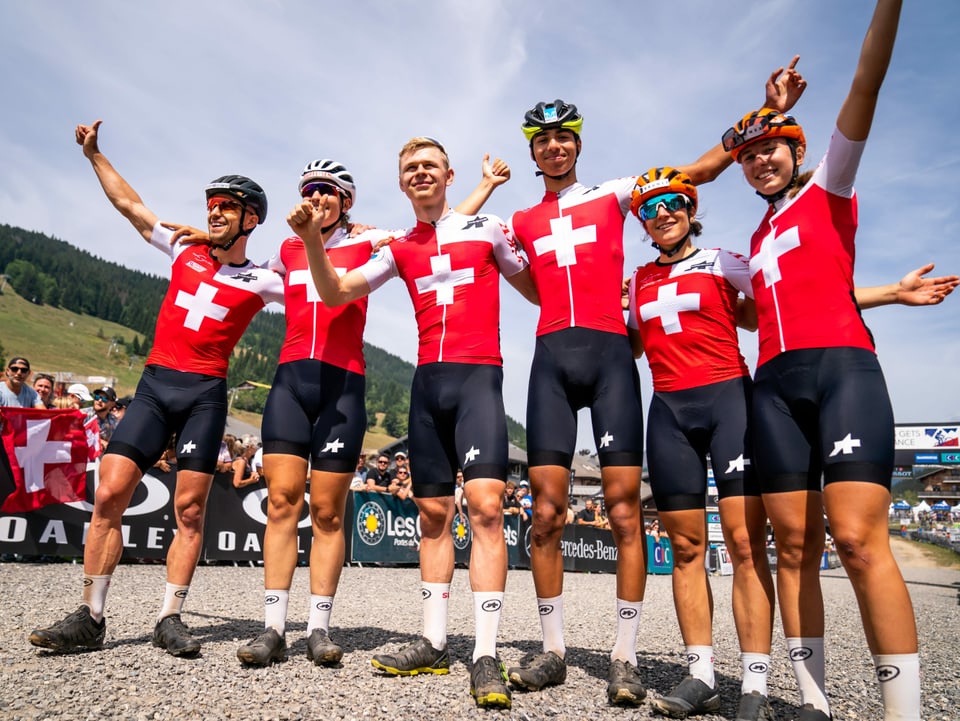 Mountainbike-Team Schweiz.