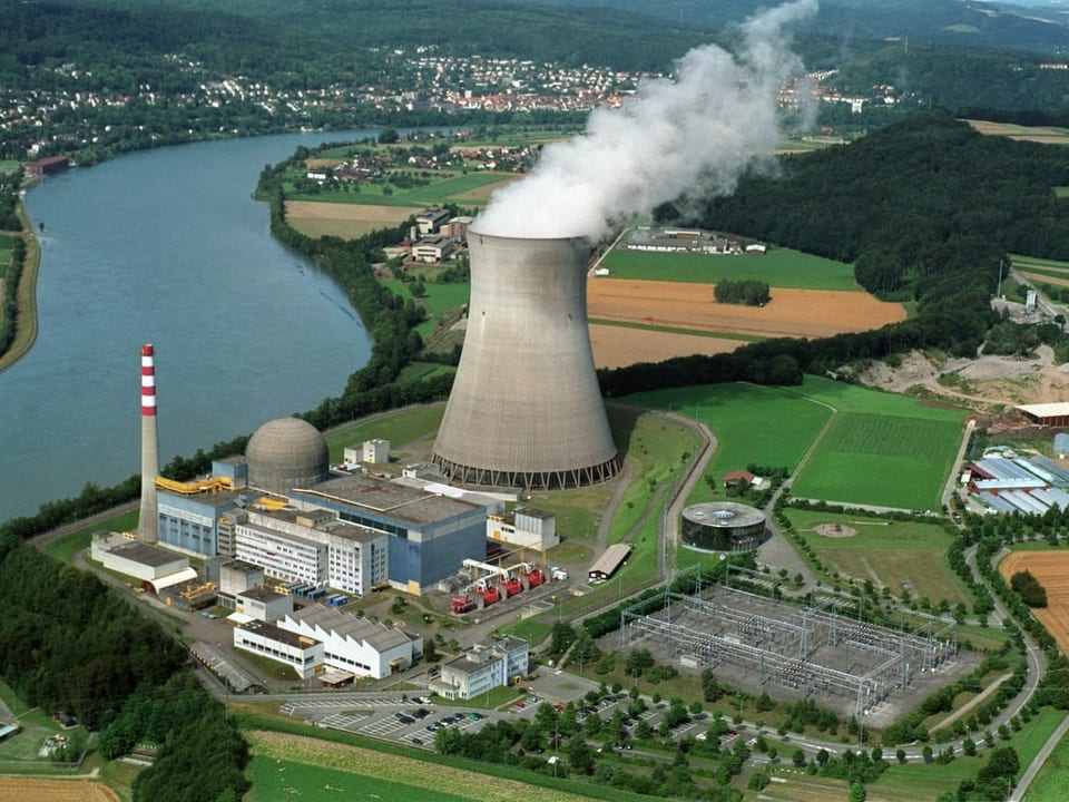 Kernkraftwerk Leibstadt aus der Vogelperspektive