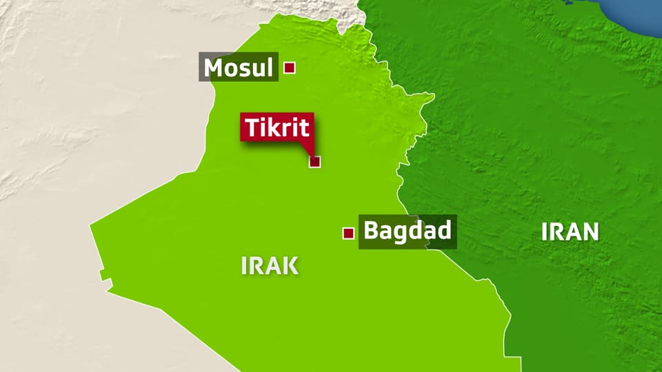 Karte vom Irak