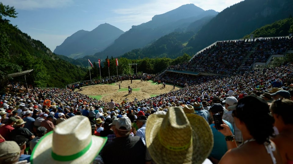 Traumhafte Kulisse Das Bergkranzfest auf dem Brünig.