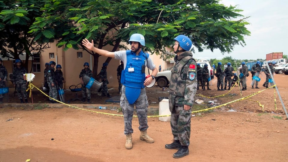 Blauhelm-Soldaten in Südsudan