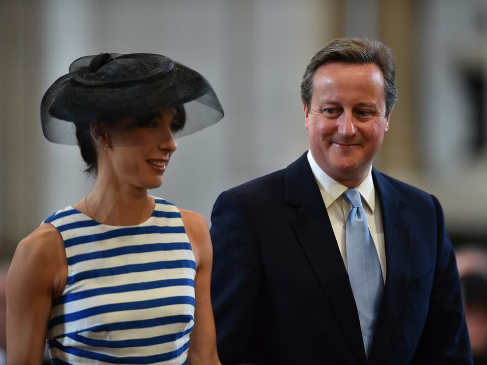 Premier Minister David Cameron mit Gattin Samantha.