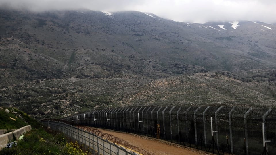 Der Grenzzaun zwischen Syrien und den von Israel besetzten Golanhöhen.