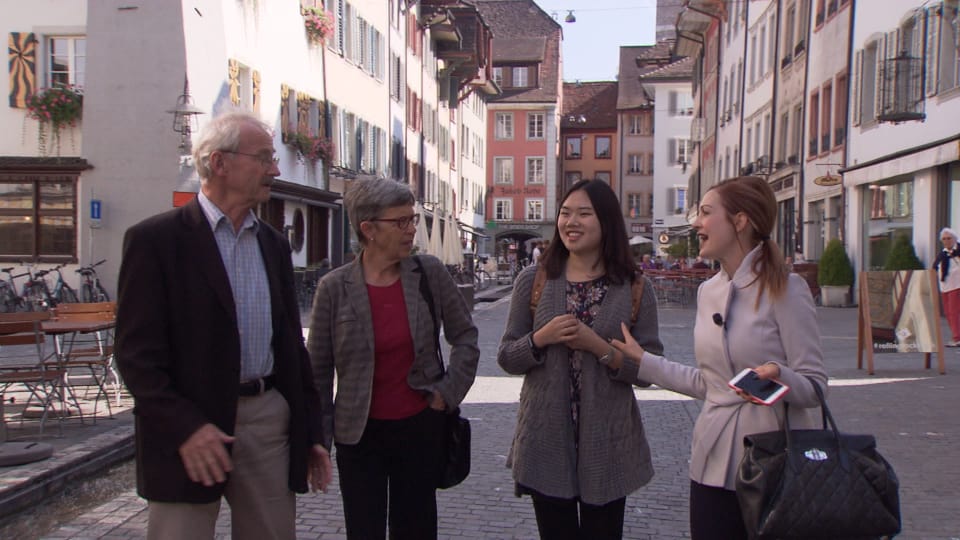 Mit einer Freundin aus China besucht Martina Fuchs ihre Eltern in Aarau.