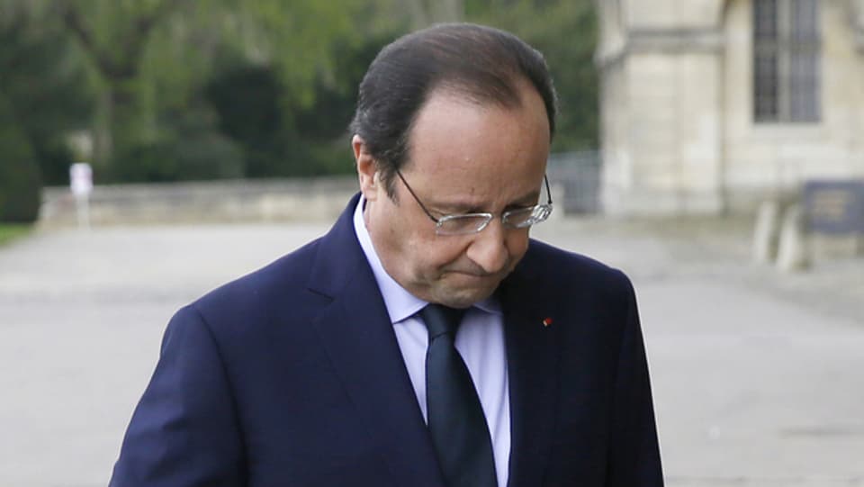 Porträt von Hollande.