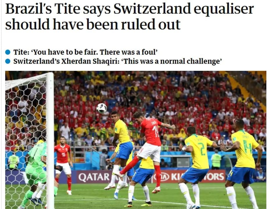 Schlagzeile bei The Guardian
