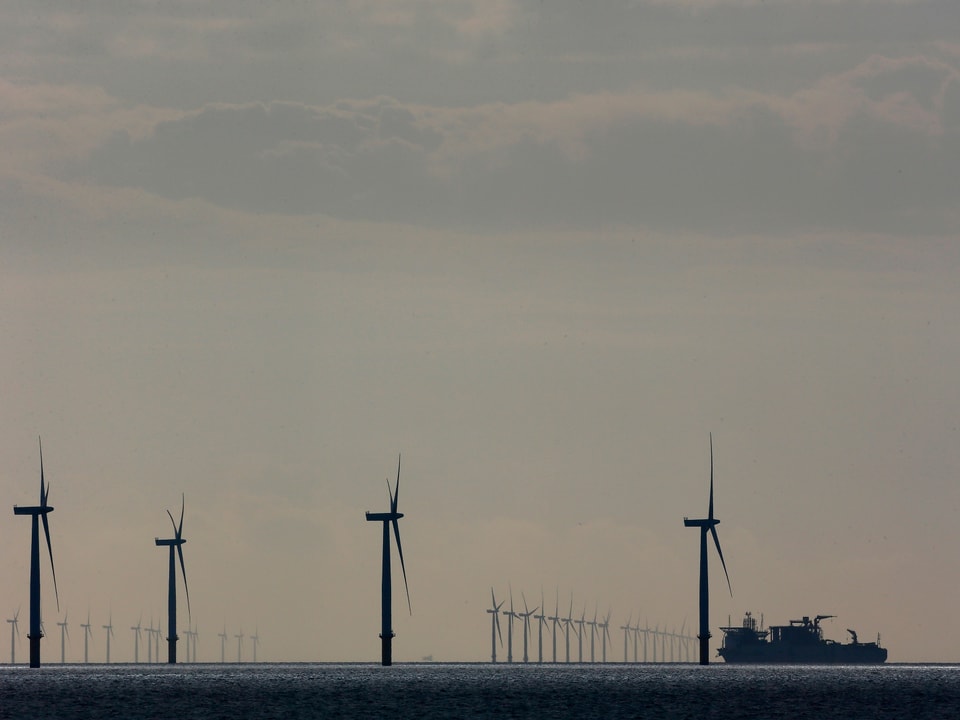 Windpark im britischen Meer