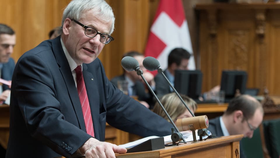 Kurt Fluri (FDP/SO) im Nationalrat, während der Debatte zum Bundesgesetz über Radio und Fernsehen am Mittwoch, 12. März 2014.