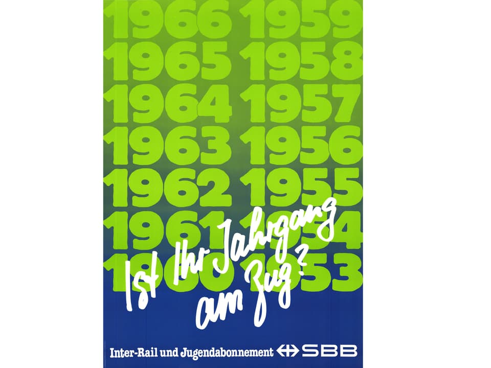 Werbung der SBB fürs Interrail
