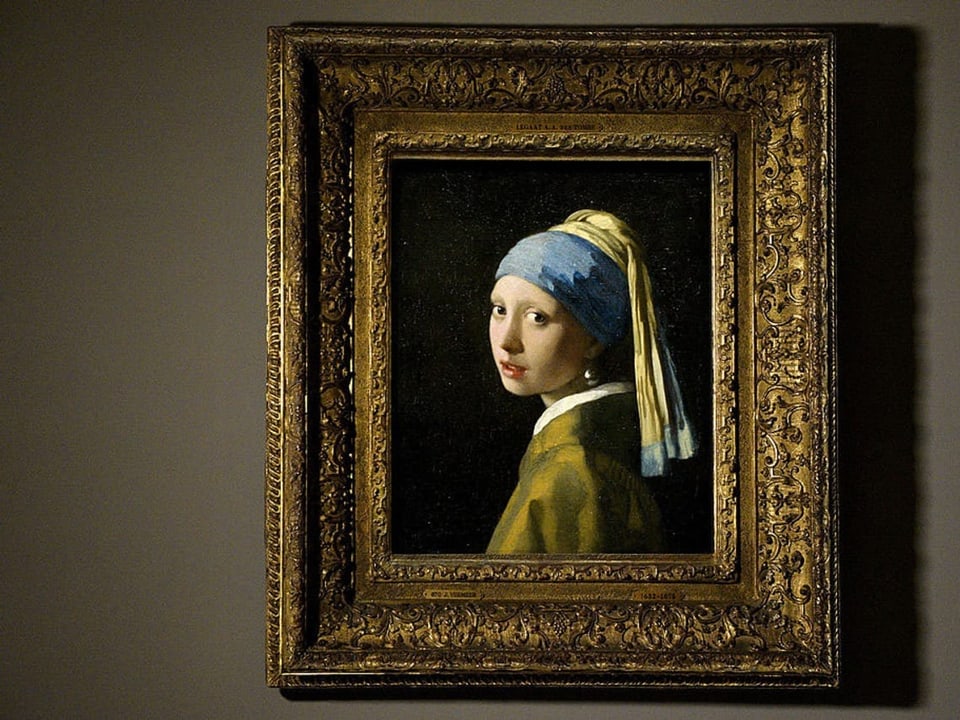 Das Bild «Das Mädchen mit dem Perlenohrgehänge» von Johannes Vermeer im Museum