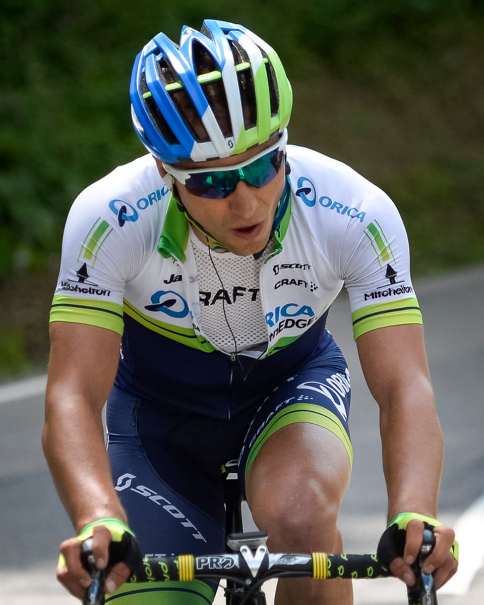 Nino Schurter bei der 3. Etappe der Tour de Suisse.