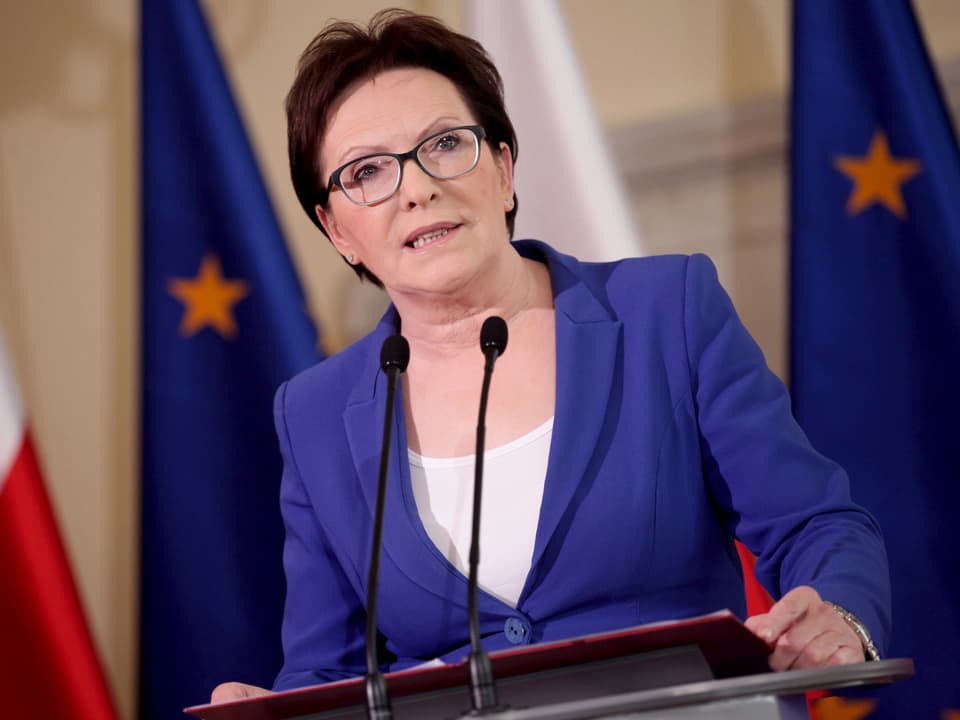Die polnische Politikerin Ewa Kopacz