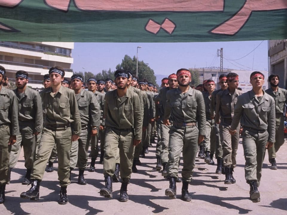 Hisbollah-Kämpfer paradieren 1986 in Beirut