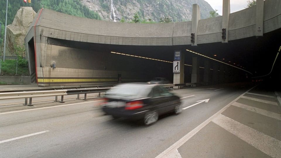 Das Nordportal des Gotthardstrassentunnels