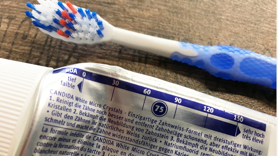 «Espresso Aha!» Was bedeutet der RDAWert auf der Zahnpasta? Kassensturz Espresso SRF