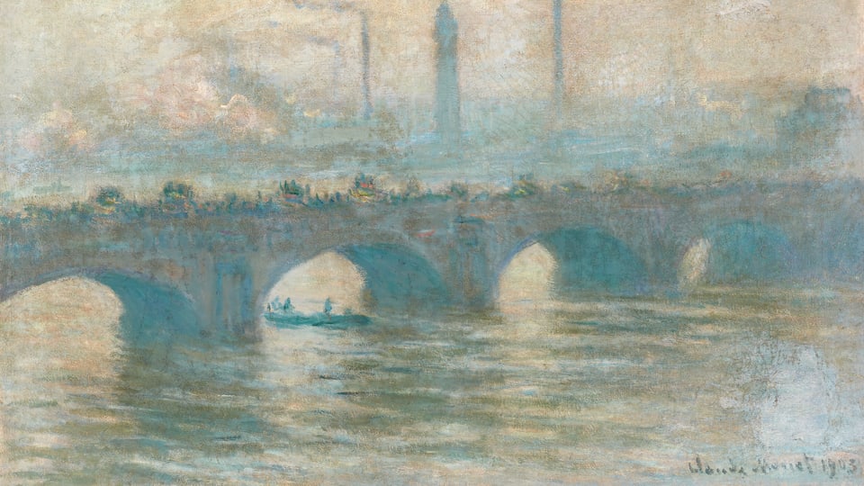 Die Waterloo Bridge, gemalt von Monet.