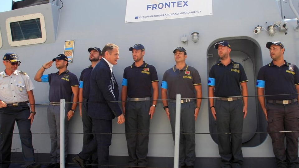 Leggeri 2015 bei einem Besuch einer Frontex-Mission.