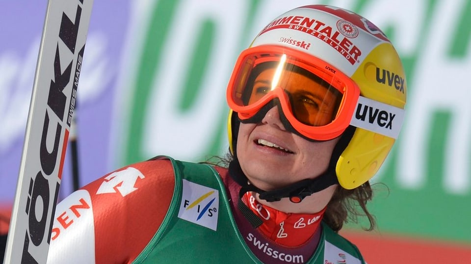 Skirennfahrerin Nadja Kamer