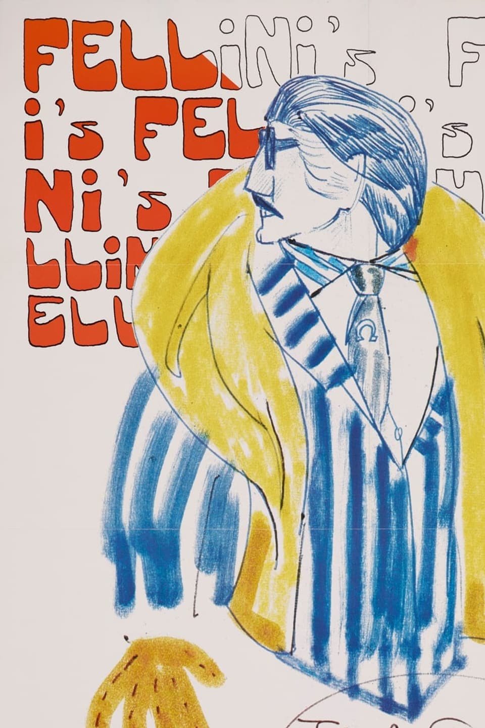 Deutsches Filmplakat zu «Il bidone», 1955 Offsetdruck nach einer Zeichnung Fellinis.
