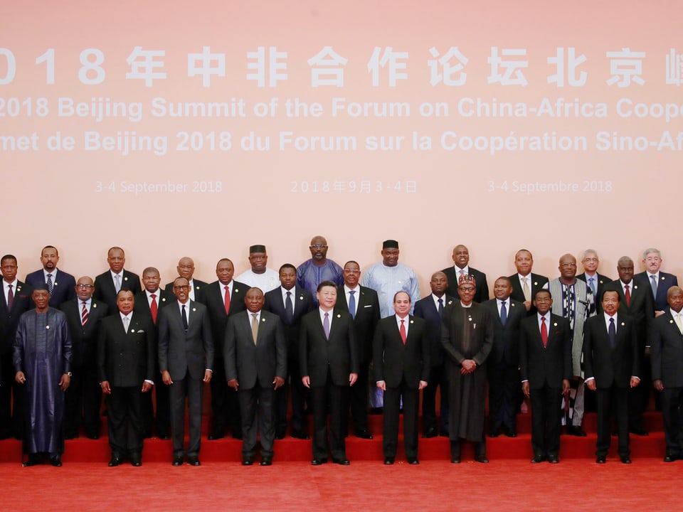 Chinas und afrikanische Staats- und Regierungschefs.