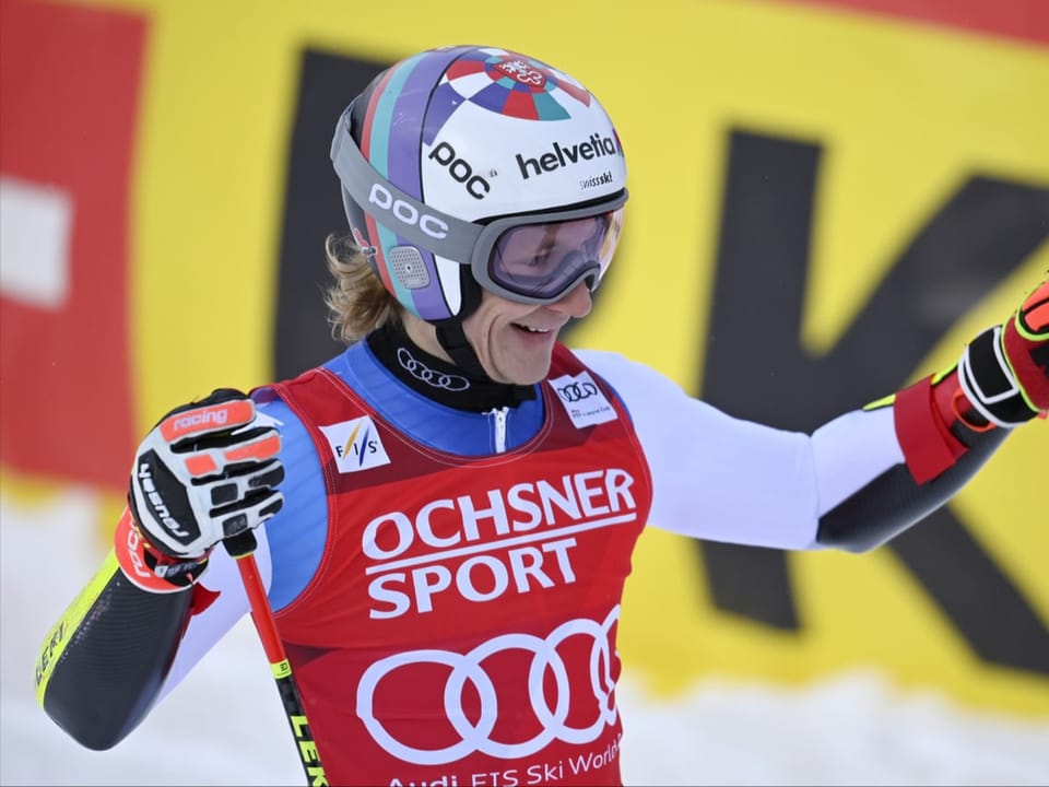 Hatte letzte Saison viel Grund zum Jubeln Skifahrer Marco Odermatt.