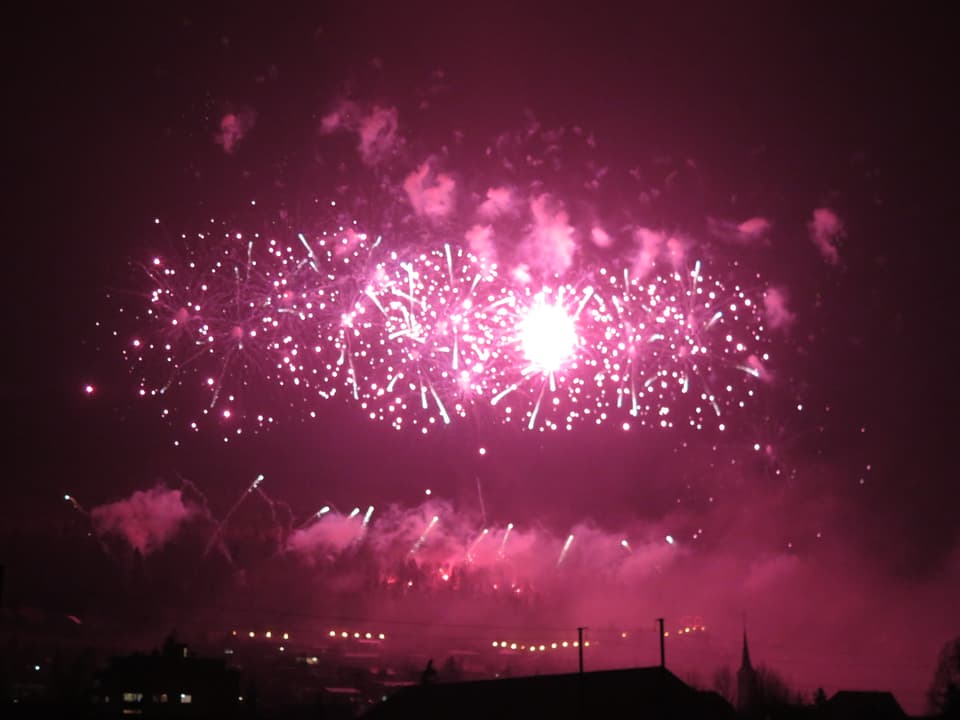 Feuerwerk pink