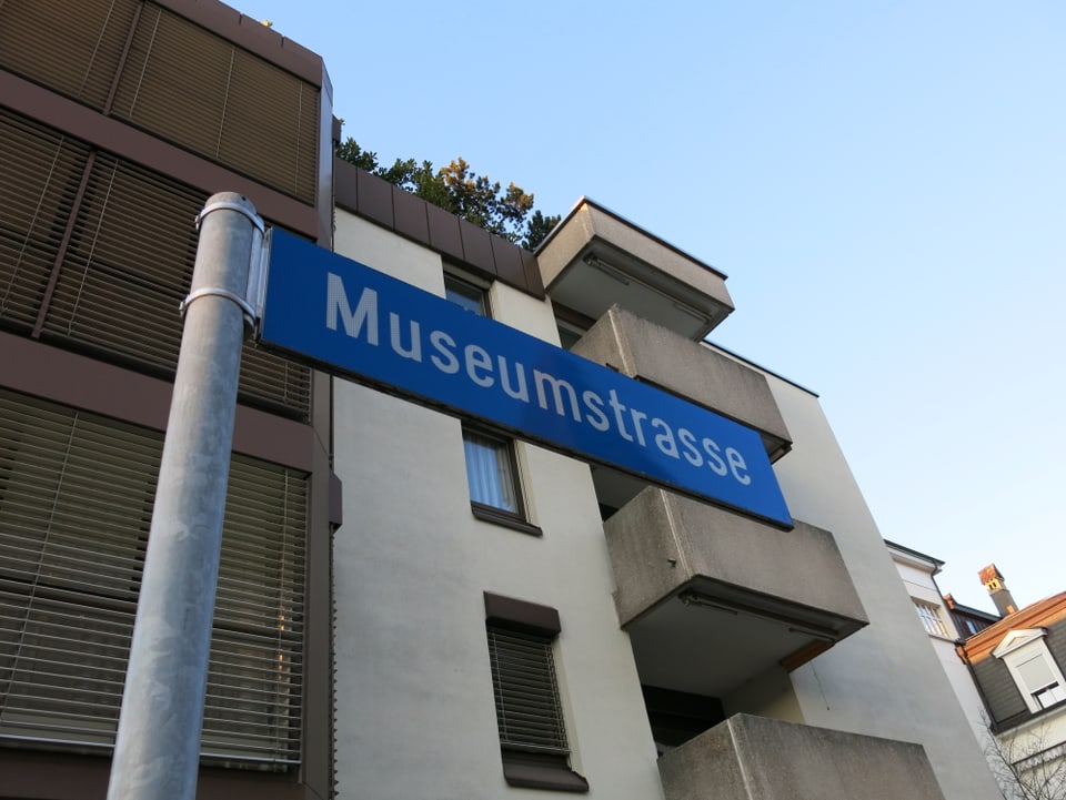 Strassenschild Museumsstrasse