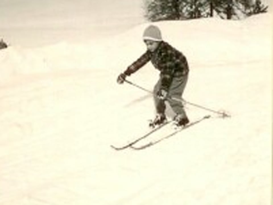 Ueli Lamm auf Ski