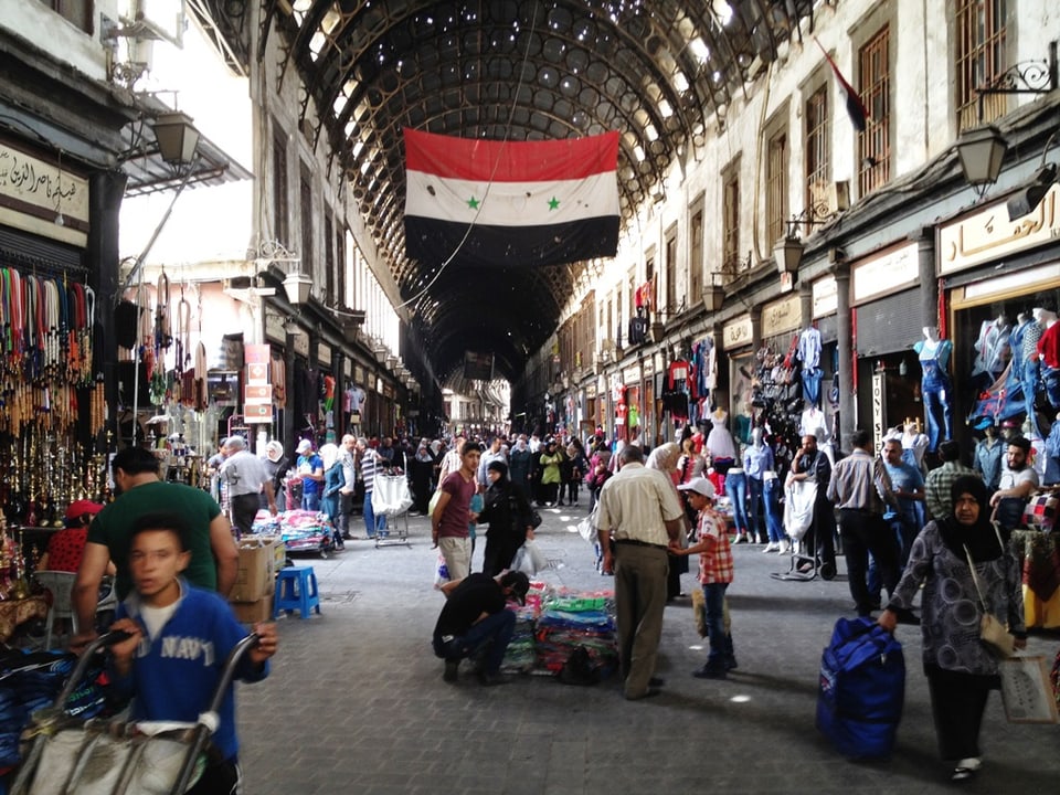 Bild aus dem überdachten Markt von Damaskus