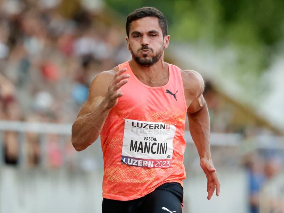 Pascal Mancini sprintet.