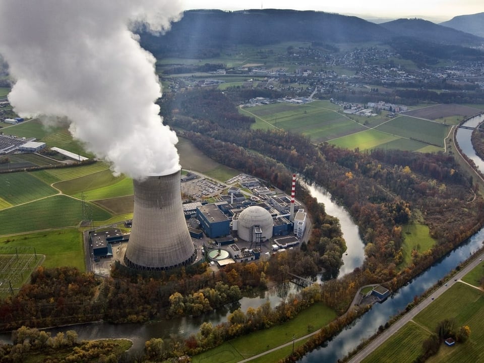 Das Kernkraftwerk Gösgen liegt in Däniken im Kanton Solothurn