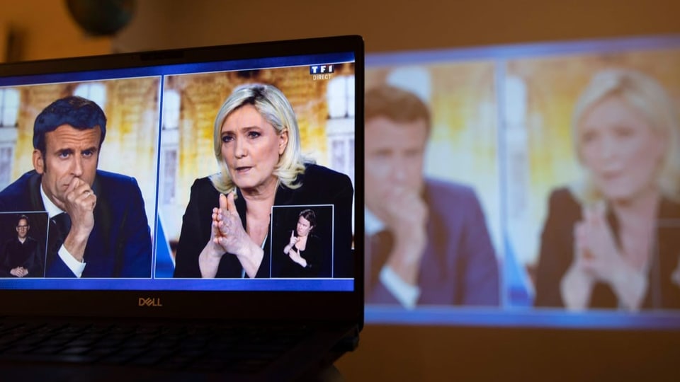 Bei der französischen TV-Debatte wird diskutiert