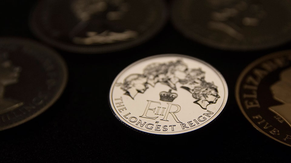 20-Pfund-Münze zur Queen.