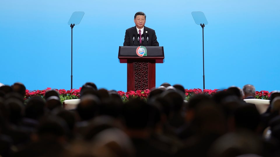Xi Jinping vor Publikum.