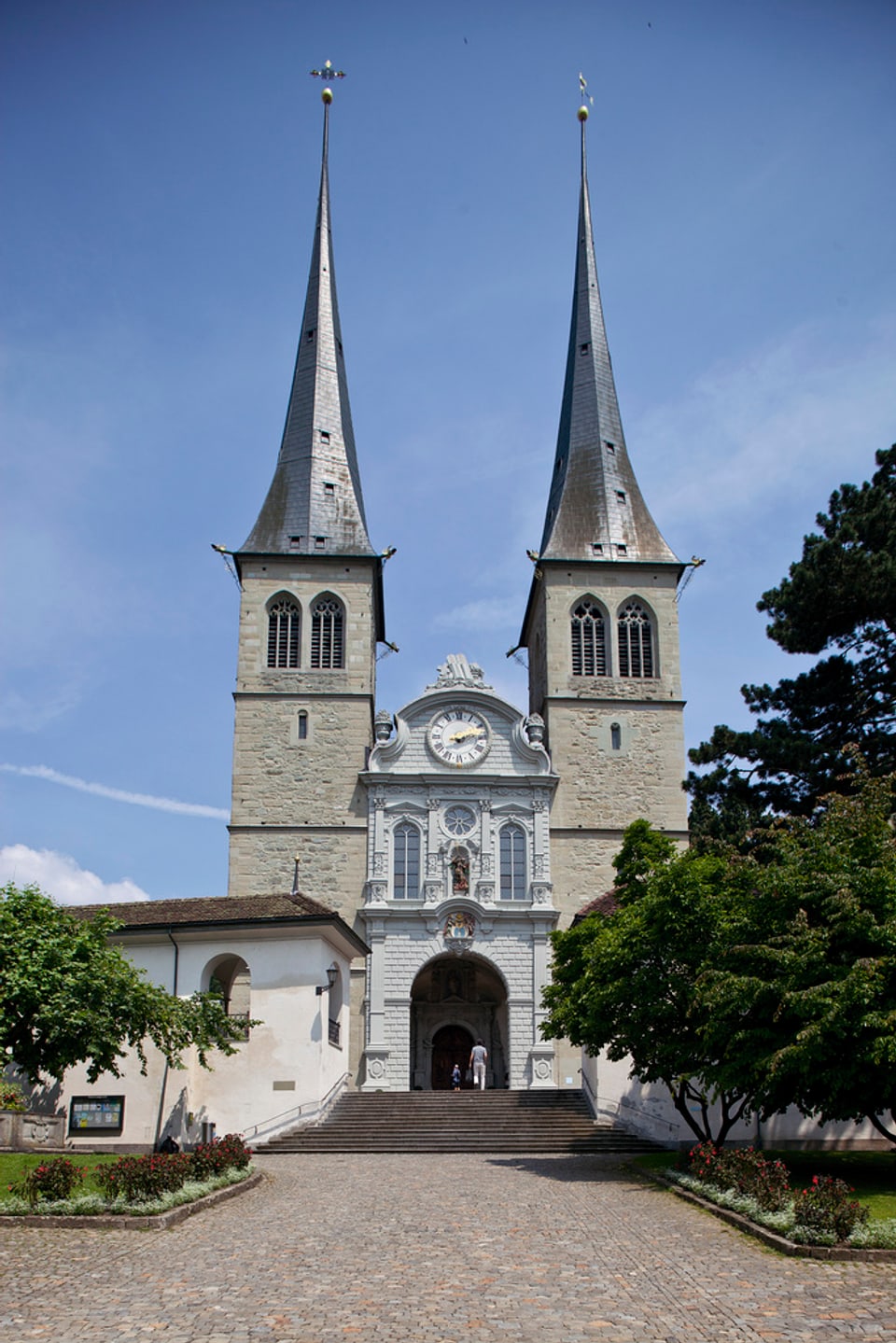 Kirche in der Stadt Luzern.