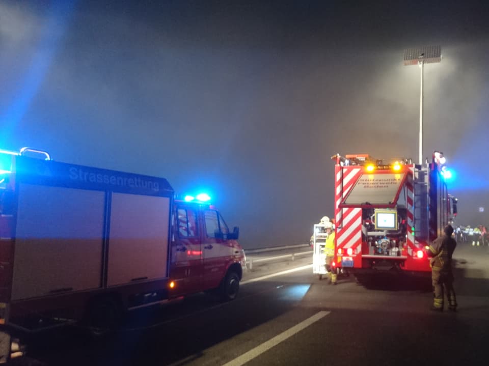 Rettungskräfte und Feuerwehrleute waren gemäss der Kantonspolizei Aargau rasch vor Ort. 