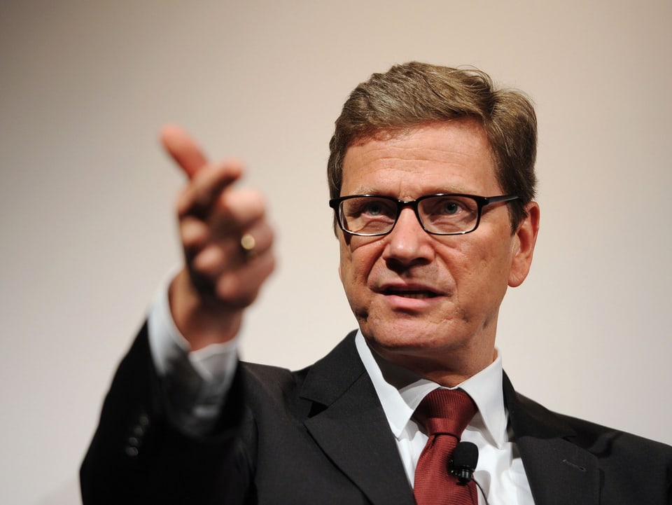 westerwelle in pose