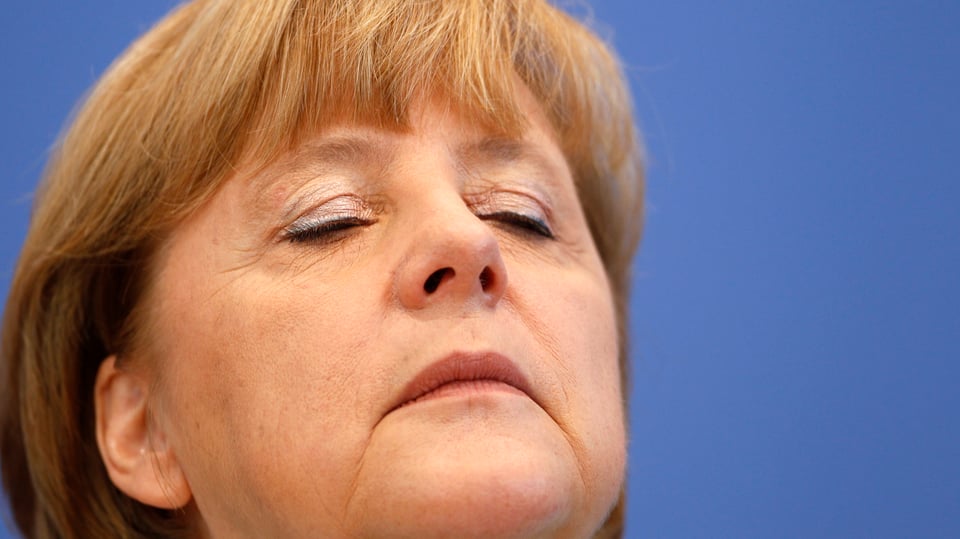 Porträt von Angela Merkel.