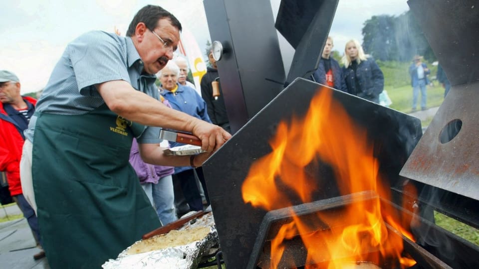 Dieser Grillierer aus Südafrika nahm am World Barbecue Gold Cup in Spiez teil.