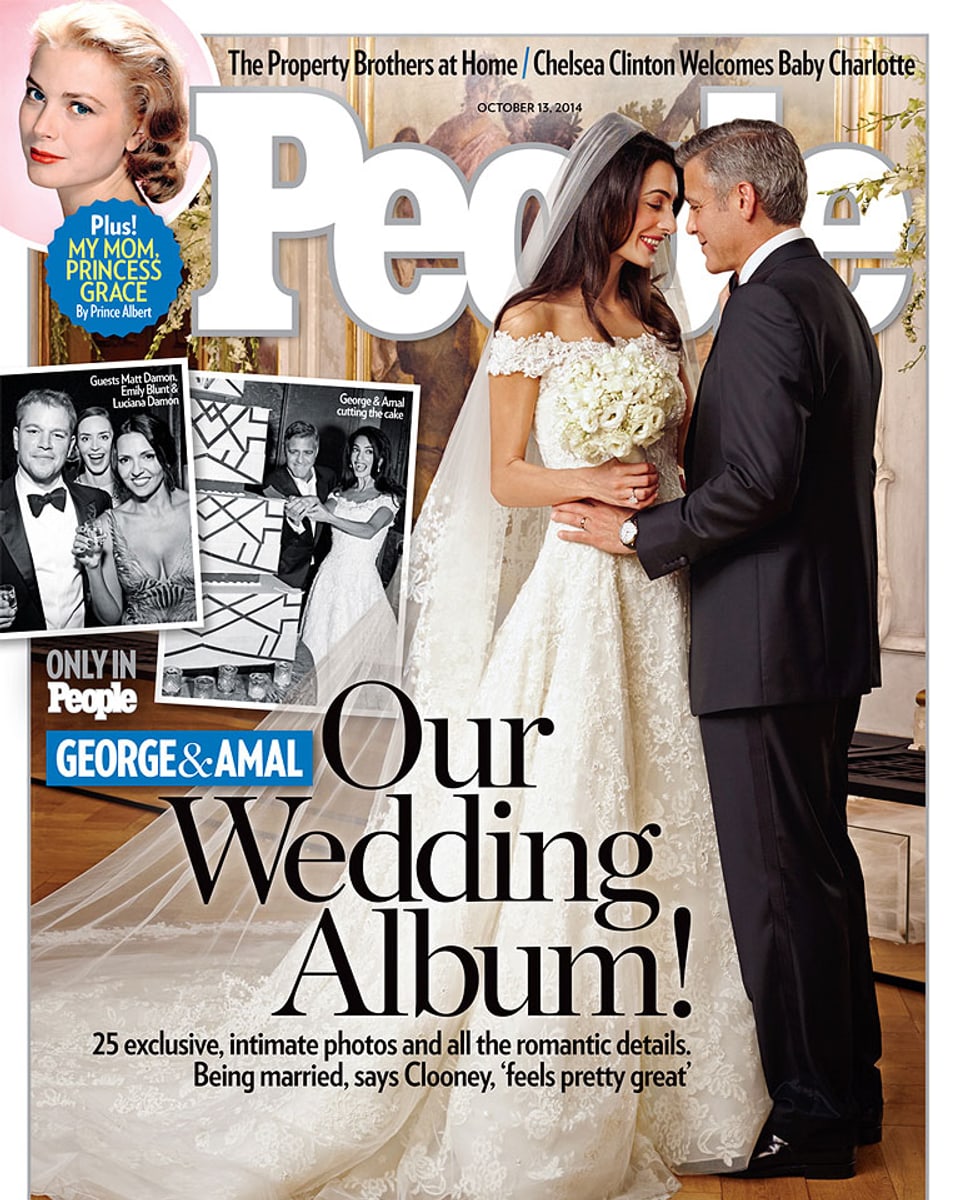 Hochzeitsbild George Clooney und Amal