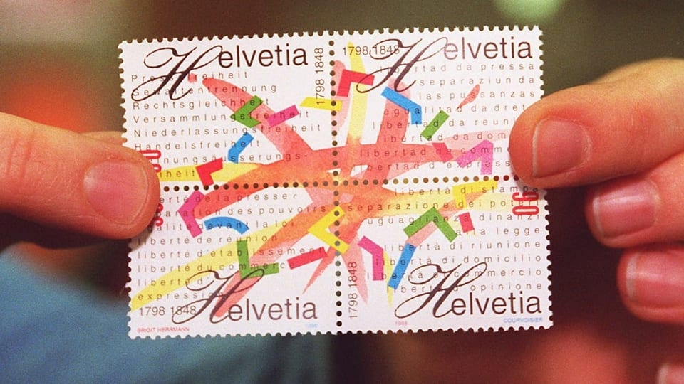 Jubiläums-Briefmarke.